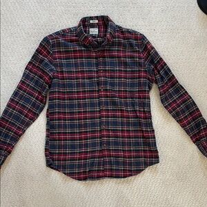 J Crew Men's Plaid Button Down Shirt, Size M